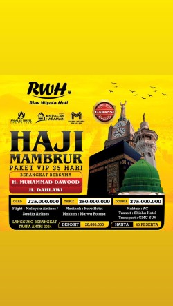 HAJI MAMBRUR PAKET VIP 35 HARI QUAD