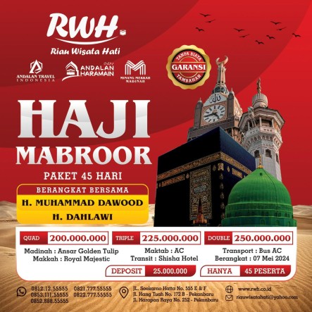 HAJI MABROOR 45 HARI ( TRIPLE ) 
