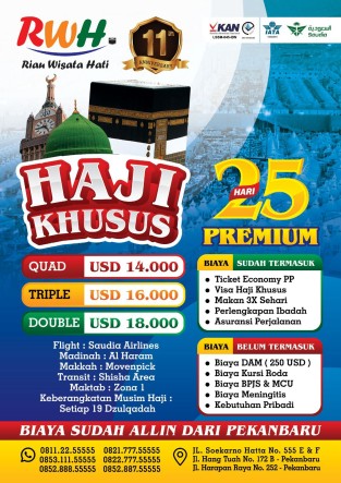 HAJI KHUSUS PREMIUM 25 HARI - DOUBLE