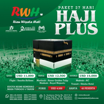 HAJI PLUS 27 HARI - DOUBLE