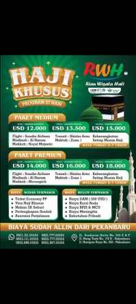 HAJI KHUSUS MEDIUM 27 HARI ( QUAD ) 