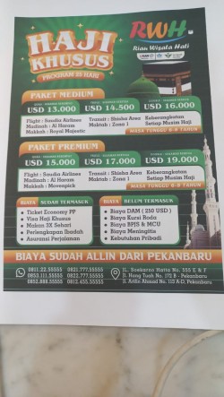 HAJI KHUSUS MEDIUM PROGRAM 25 HARI - QUAD